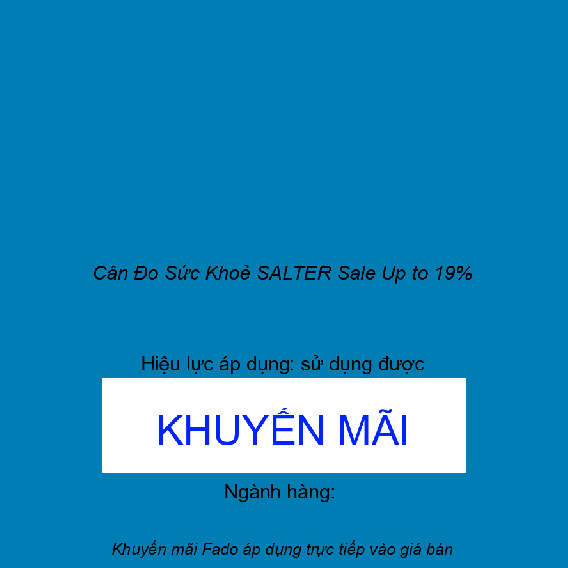 Cân Đo Sức Khoẻ SALTER Sale Up to 19%